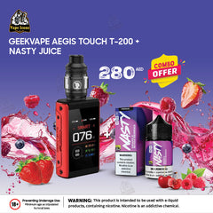 Geekvape T200 (Aegis Touch) Kit 200W with Nasty E Juice