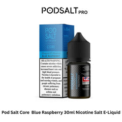 Pod Salt Core Blue Raspberry 30ml Nicotine Salt E-Liquid 20mg