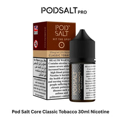 Pod Salt Core Classic Tobacco 30ml Nicotine Salt E-Liquid 20mg