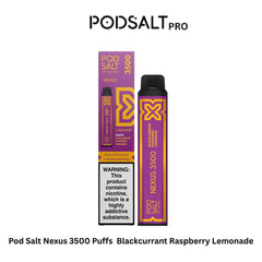 Pod Salt Nexus 3500 Puffs Blackcurrant Raspberry Lemonade