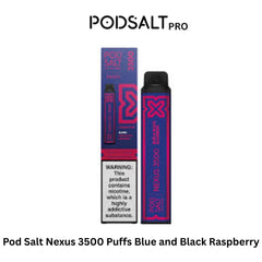 Pod Salt Nexus 3500 Puffs Blue and Black Raspberry