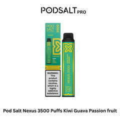 Pod Salt Nexus 3500 Puffs Kiwi Guava Passion fruit