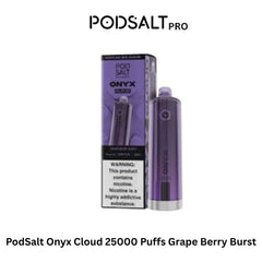 PodSalt Onyx Cloud 25000 Puffs Grape Berry Burst
