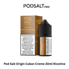 Pod Salt Origin Cuban Creme 30ml Nicotine Salt E-Liquid 20mg