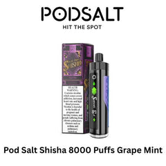 Pod Salt Shisha 8000 Puffs Grape Mint