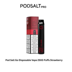 Pod Salt Go Disposable Vape 2500 Puffs Strawberry in Dubai UAE