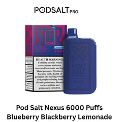 Pod Salt Nexus 6000 Puffs Blueberry Blackberry Lemonade in Dubai UAE