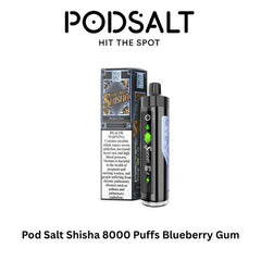Pod Salt Shisha 8000 Puffs Blueberry Gum