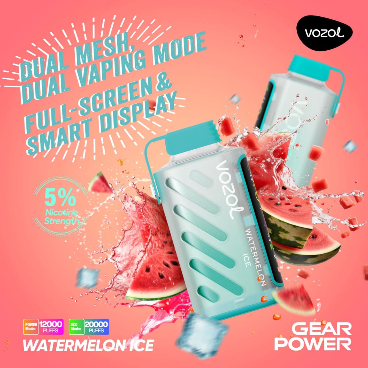 Big Offer! VOZOL Gear 5p Combo 20000 Puffs Disposable Vape in Dubai