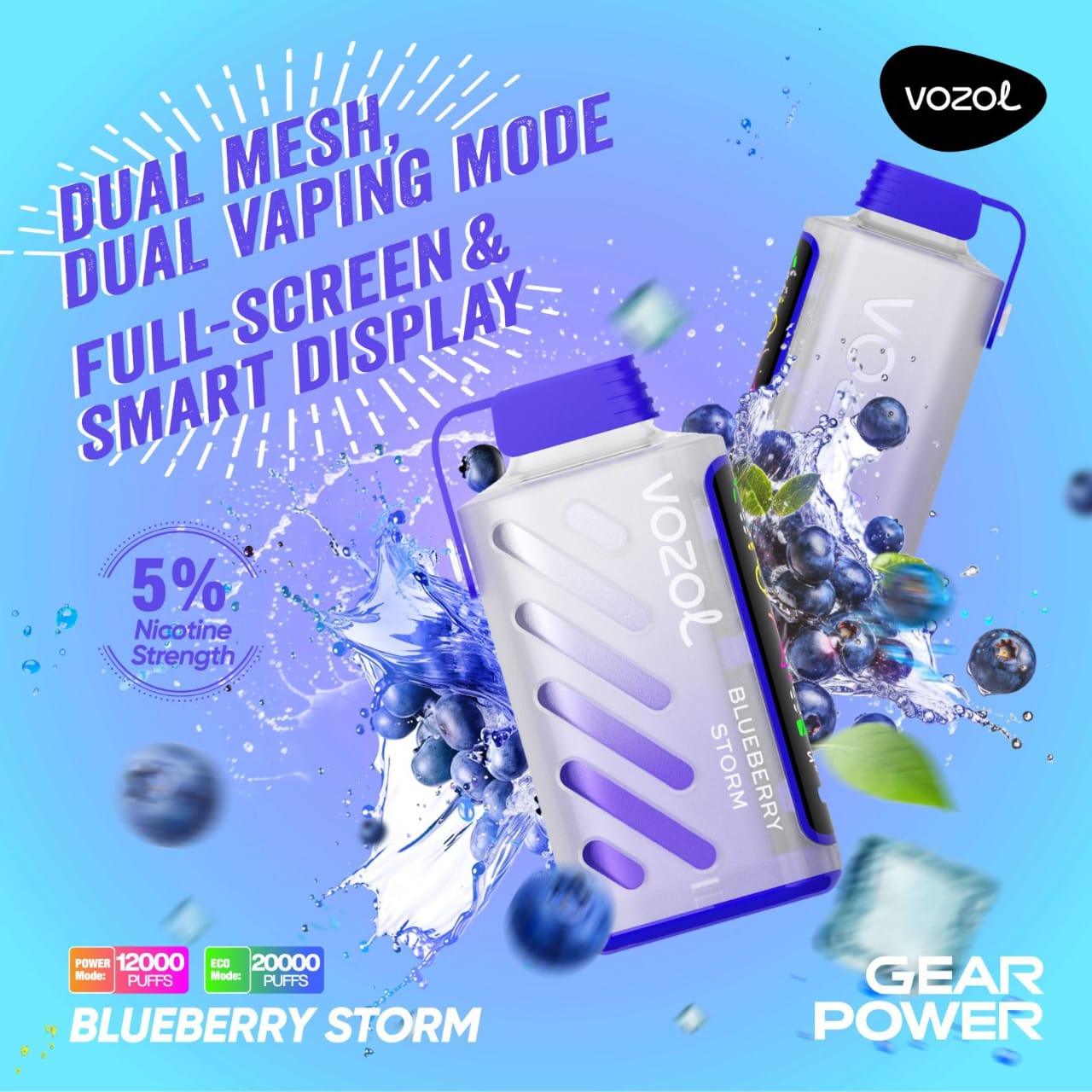 Big Offer! VOZOL Gear 5p Combo 20000 Puffs Disposable Vape in Dubai