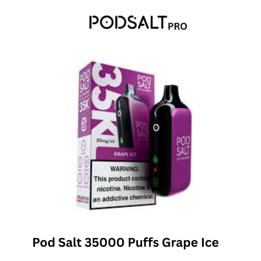 Pod Salt 35000 Puffs Grape Ice in Dubai UAE