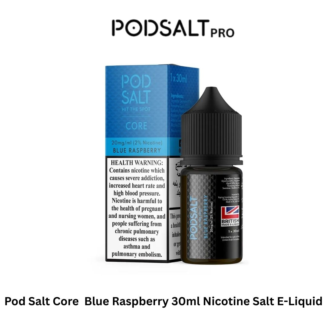 Pod Salt Core  Blue Raspberry 30ml Nicotine Salt E-Liquid 20mg