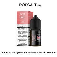 Pod Salt Core Lychee Ice 30ml Nicotine Salt E-Liquid 20mg