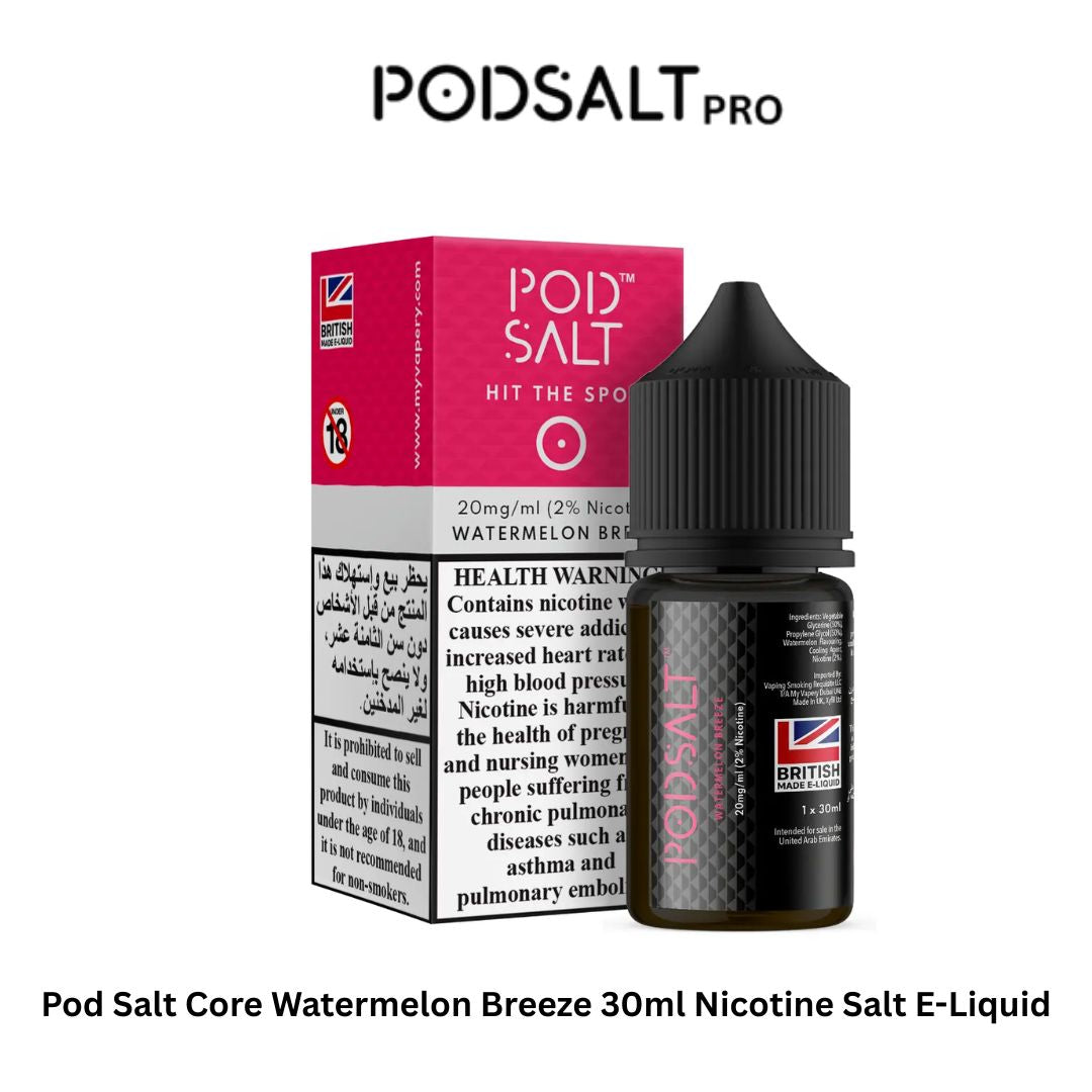 Pod Salt Core Watermelon Breeze 30ml Nicotine Salt E-Liquid 20mg
