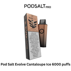 Pod Salt Evolve Cantaloupe Ice 6000 puffs