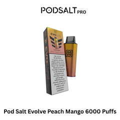 Pod Salt Evolve Peach Mango 6000 Puffs