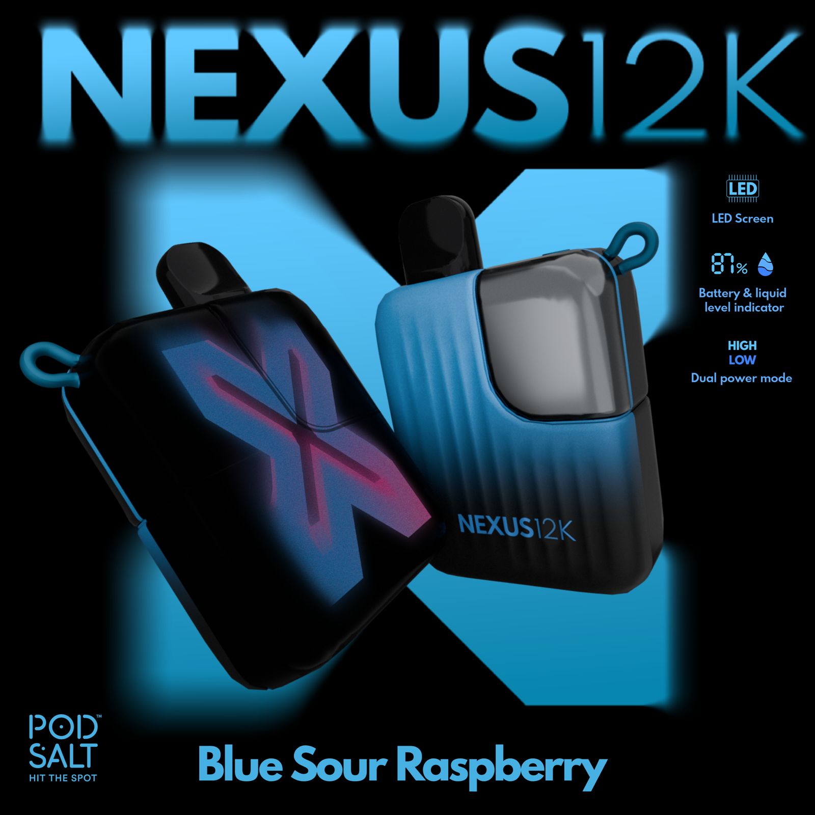 Pod Salt Nexus 12000 puffs Disposable Vape In Dubai UAE
