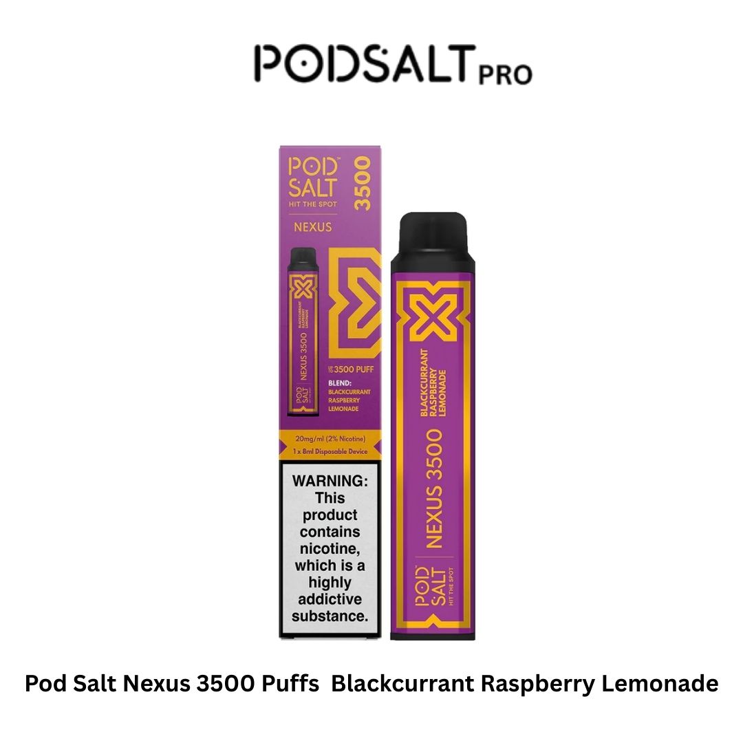 Pod Salt Nexus 3500 Puffs  Blackcurrant Raspberry Lemonade