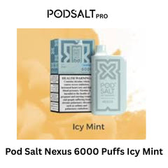 Pod Salt Nexus 6000 Puffs Icy Mint in Dubai UAE