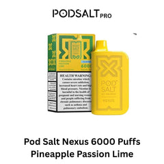 Pod Salt Nexus 6000 Puffs  Pineapple Passion Lime in Dubai UAE