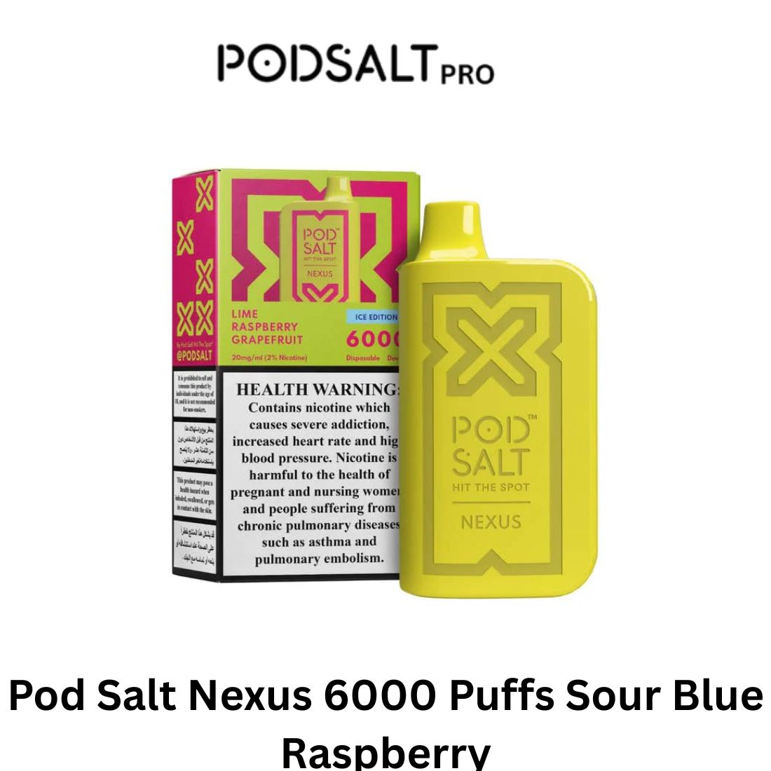 Pod Salt Nexus 6000 Puffs Grapefruit in Dubai UAE