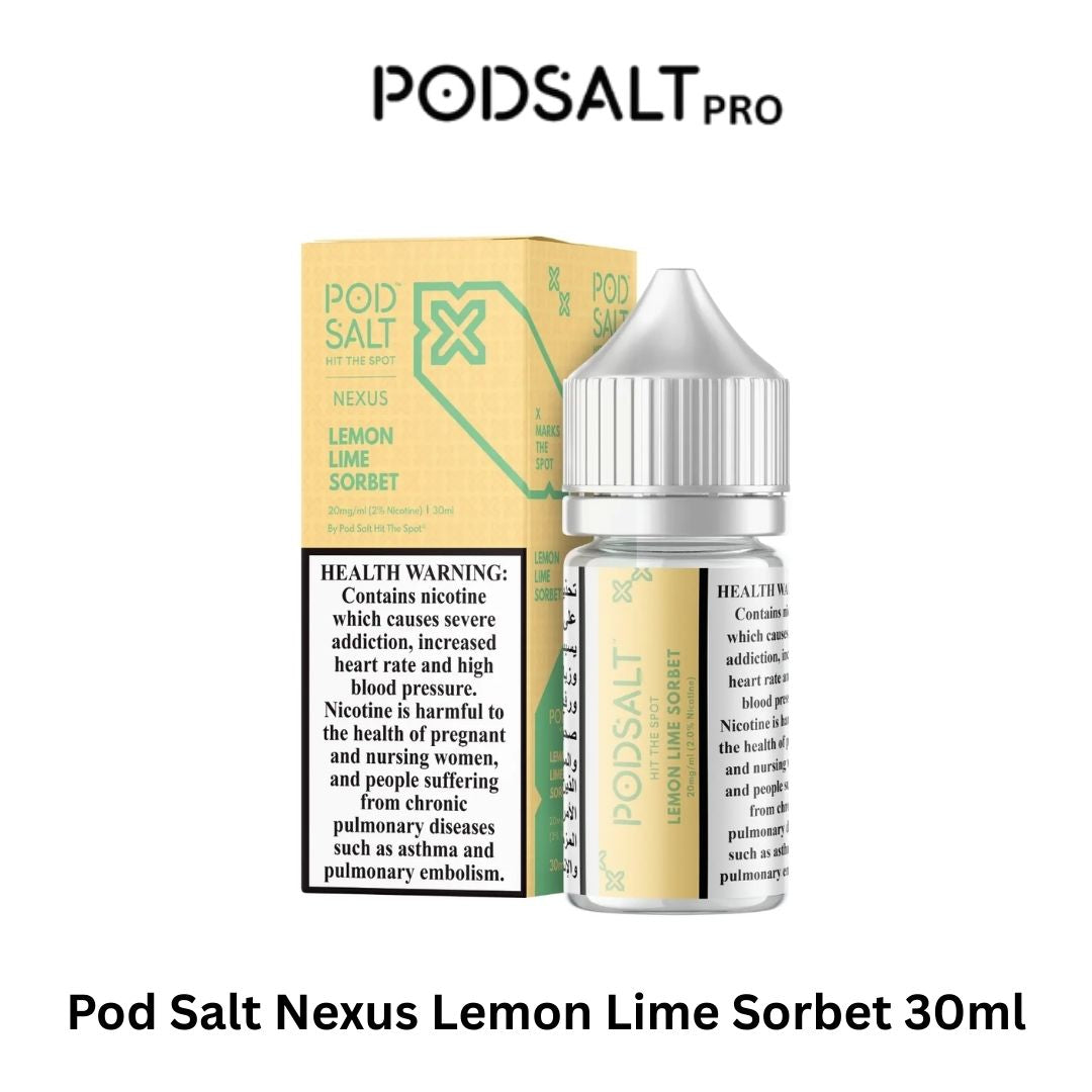 Pod Salt Nexus Lemon Lime Sorbet 20mg/ml-30ml in Dubai UAE