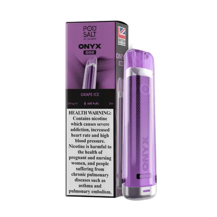 Pod Salt Onyx 600 Puffs Grape Ice in Dubai UAE