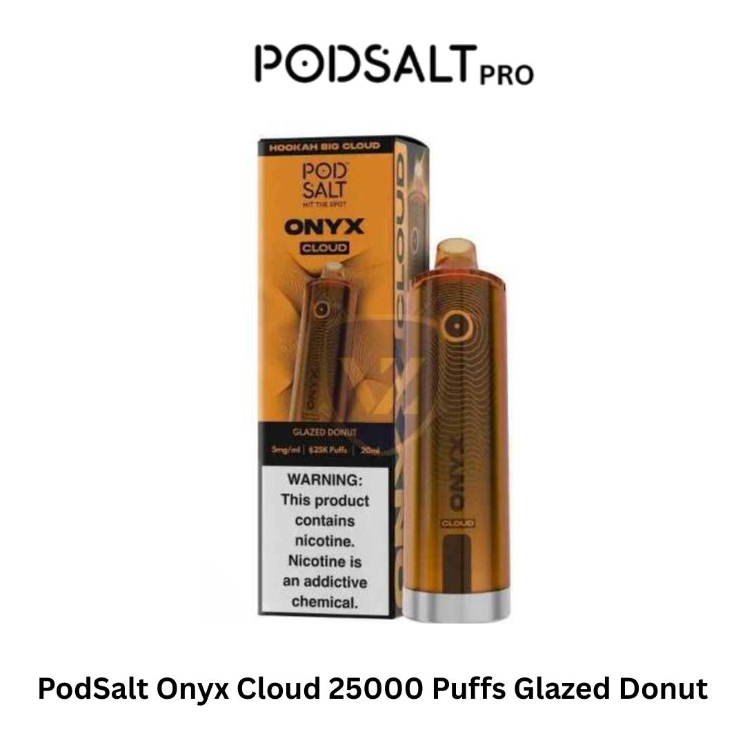 PodSalt Onyx Cloud 25000 Puffs Glazed Donut