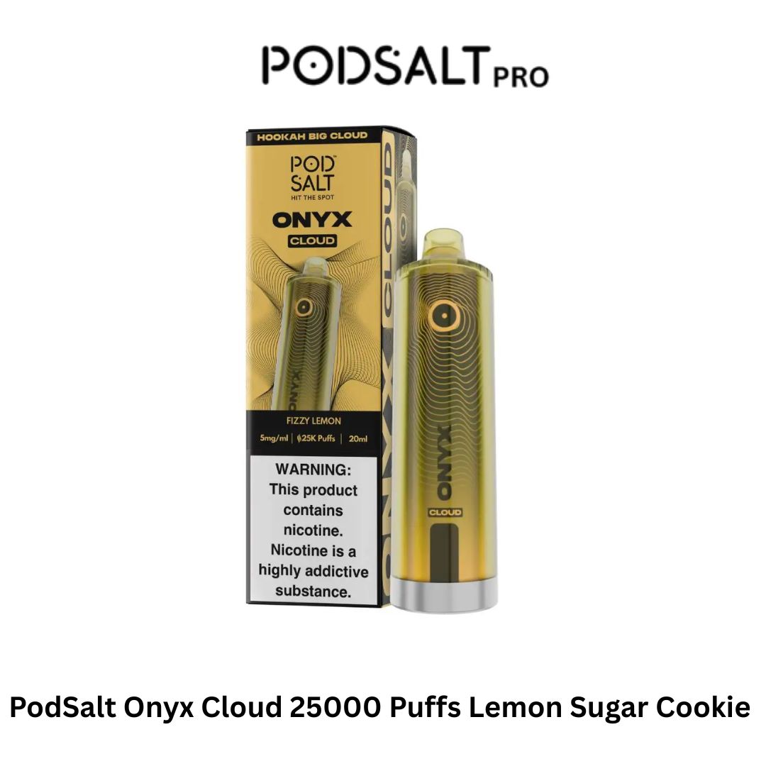 PodSalt Onyx Cloud 25000 Puffs Lemon Sugar Cookie