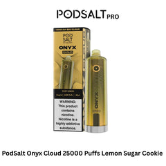 PodSalt Onyx Cloud 25000 Puffs Lemon Sugar Cookie
