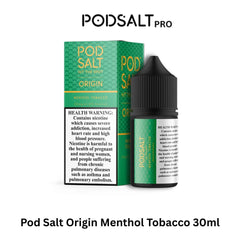 Pod Salt Origin Menthol Tobacco 30ml Nicotine Salt E-Liquid 20mg