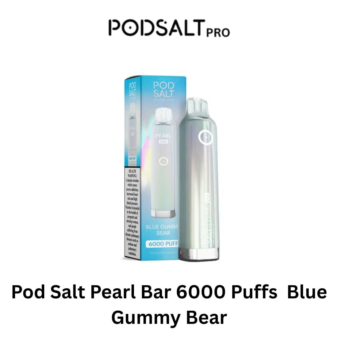 Pod Salt Pearl Bar 6000 Puffs  Blue Gummy Bear