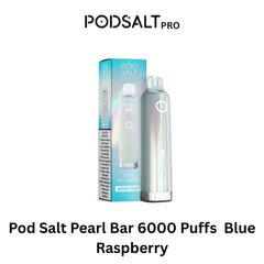 Pod Salt Pearl Bar 6000 Puffs  Blue Raspberry
