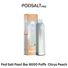 Pod Salt Pearl Bar 6000 Puffs  Citrus Peach
