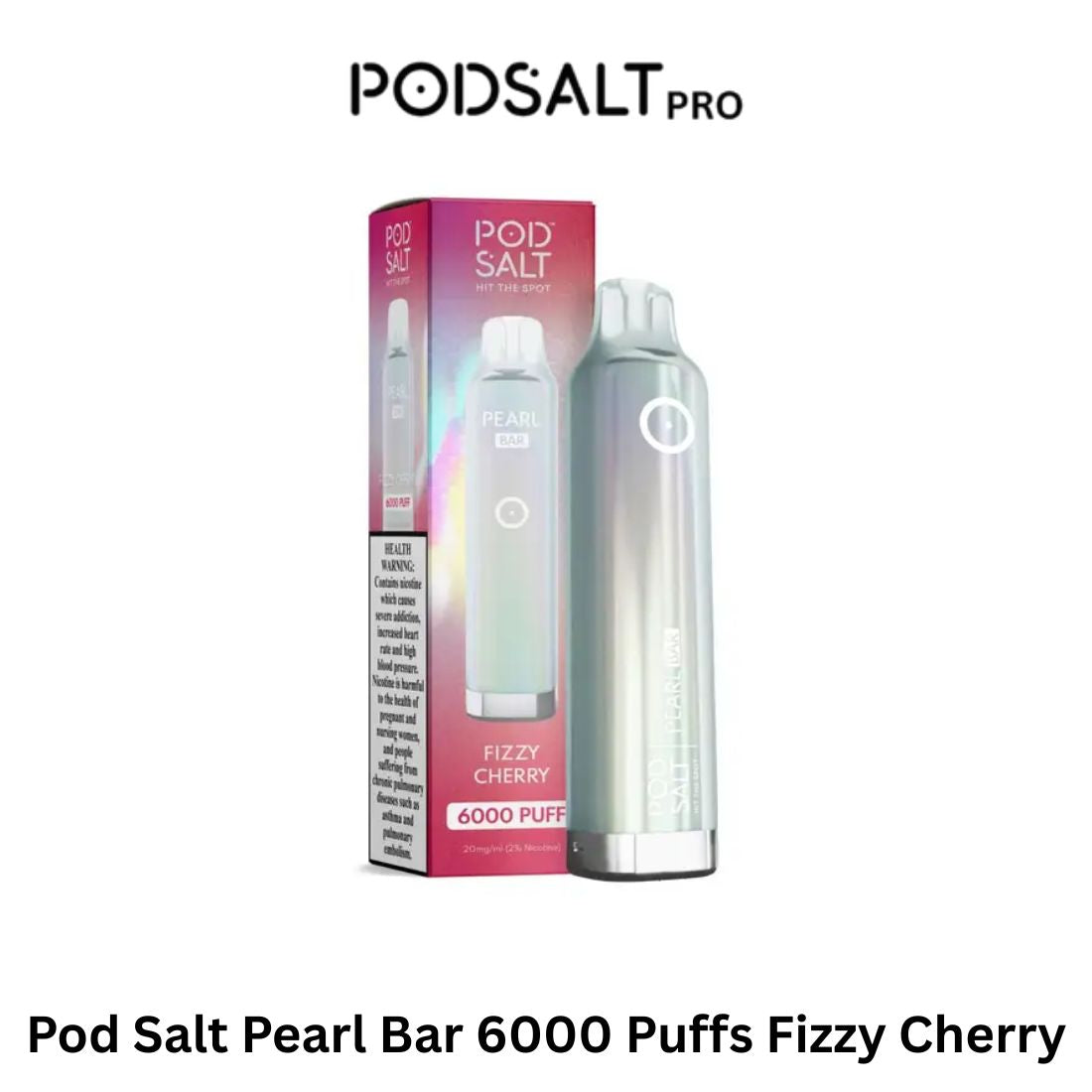 Pod Salt Pearl Bar 6000 Puffs Fizzy Cherry