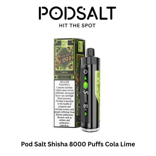 Pod Salt Shisha 8000 Puffs Cola Lime