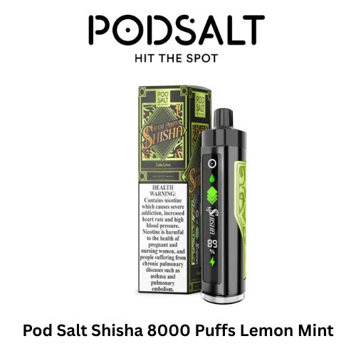 Pod Salt Shisha 8000 Puffs Lemon Mint