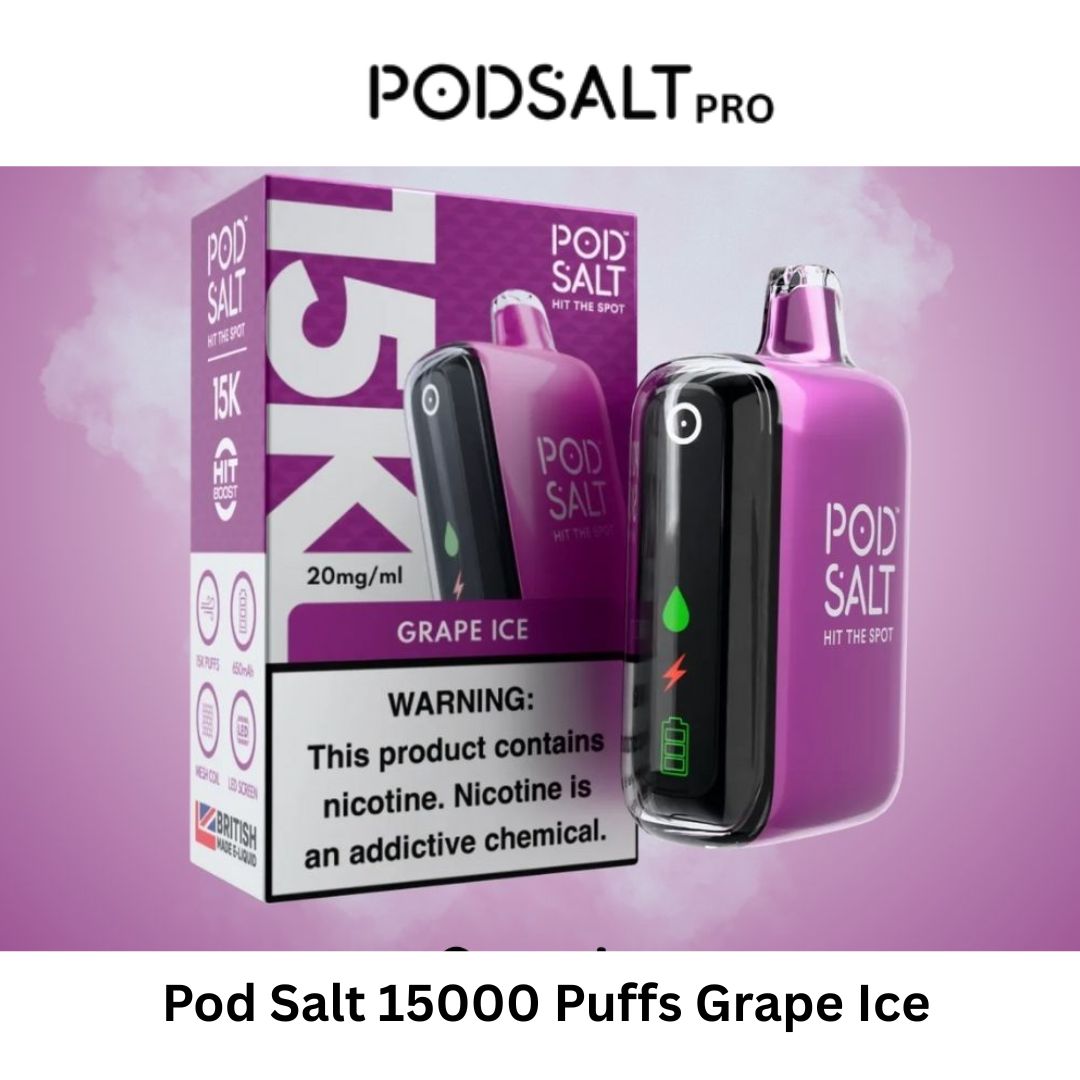 Pod Salt 15000 Puffs Grape Ice