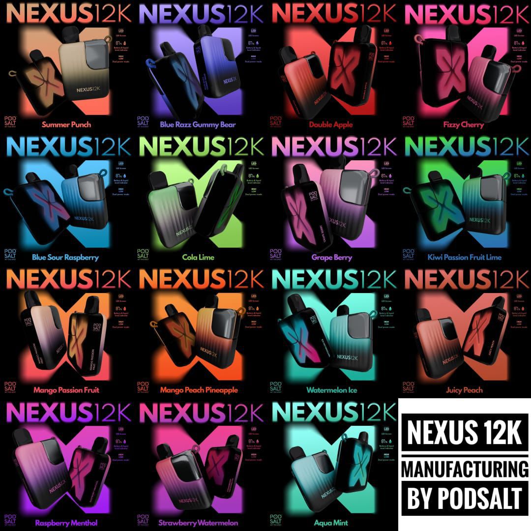 Pod Salt Nexus 12000 puffs Disposable Vape In Dubai UAE