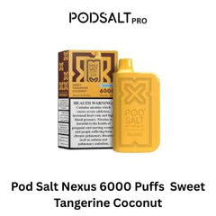 Pod Salt Nexus 6000 Puffs  Sweet Tangerine Coconut in Dubai UAE