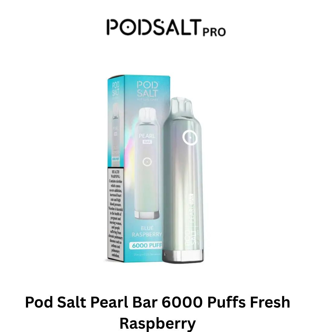Pod Salt Pearl Bar 6000 Puffs Fresh Raspberry