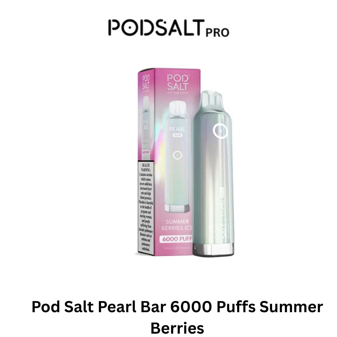 Pod Salt Pearl Bar 6000 Puffs Summer Berries Ice