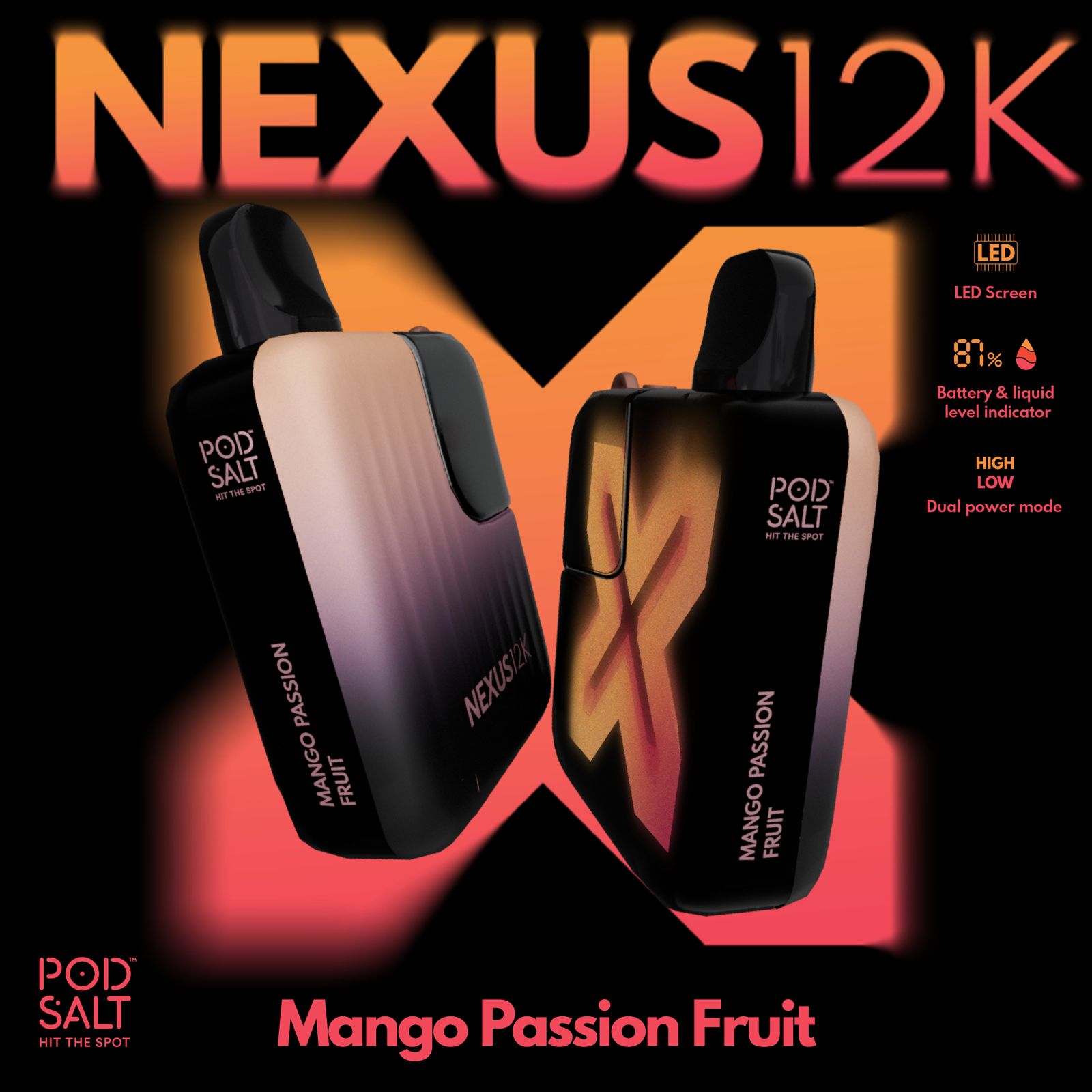 Pod Salt Nexus 12000 Puffs Disposable Vape