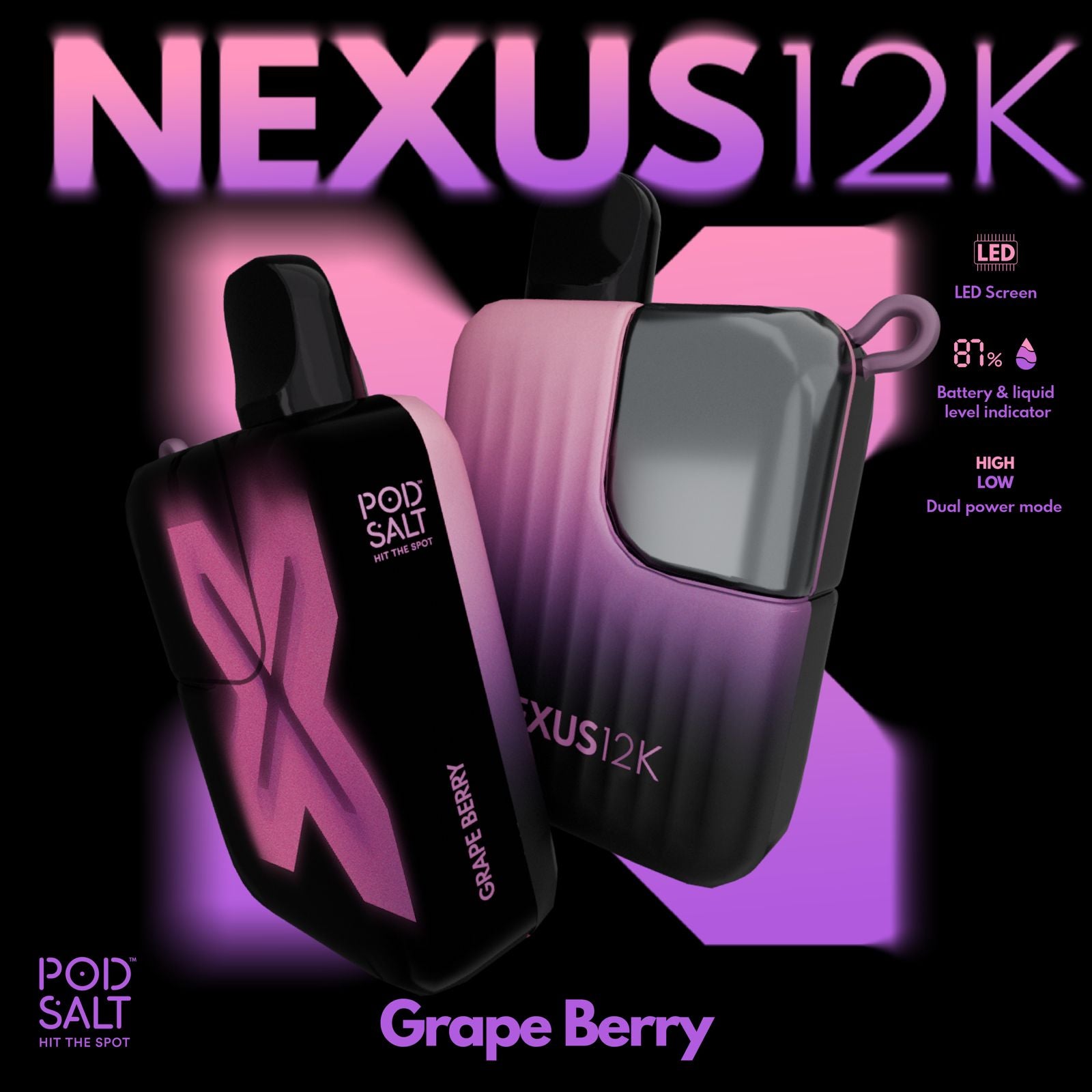 Pod Salt Nexus 12000 Puffs Disposable Vape